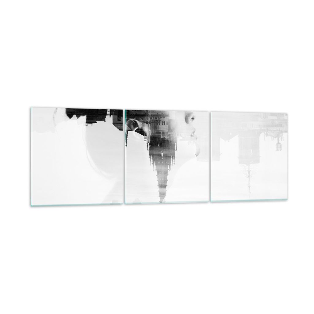 Bilder auf glas - Frau modern - 120x40cm - Glasbilder - Wandbilder - Bilder - Kunstdruck - zum Aufhängen bereit - Wanddekoration aus Glas - Glas B...