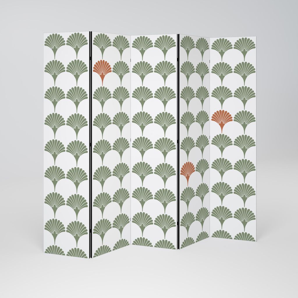 SpaceRebels Paravent Raumteiler - 5-teilig Raumtrenner, Druck 2-Seite - Raumtrenner - Trennwand Wohnung - Room Divider - Spanische Wand Deko Modern...