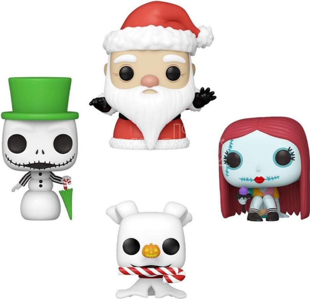 Funko POP! - "The Nightmare Before Christmas" Schlüsselanhänger, Baum (4er-Pack) CD468 (Einheitsgröße) (Bunt)