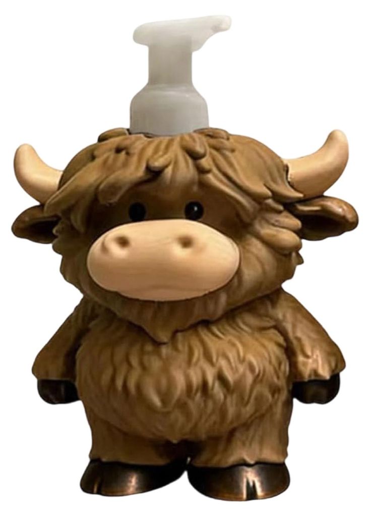 Highland Cow Flüssigseifenspender Shampoo Duschgel Handseife Gesichtsreiniger Behälter Badezimmer Nachfüllbare leere Druckpumpe