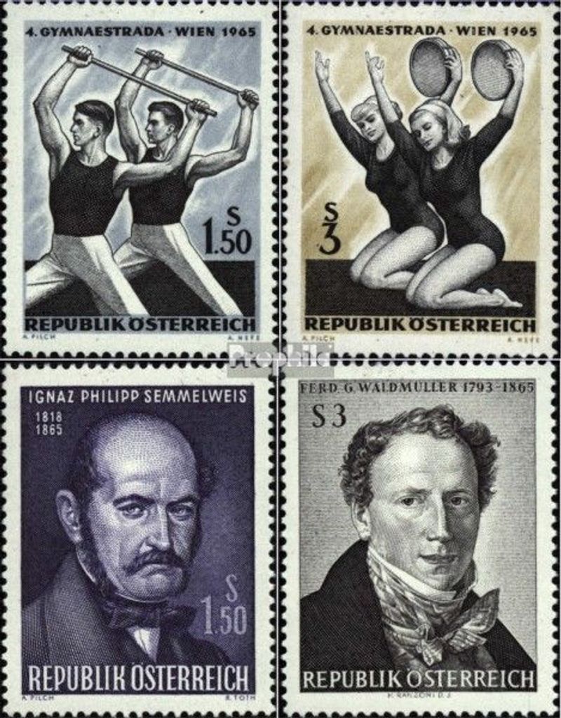 Briefmarken Österreich 1965 Mi 1190-1191,1192,1193 (kompl.Ausg.) postfrisch Sodermarken