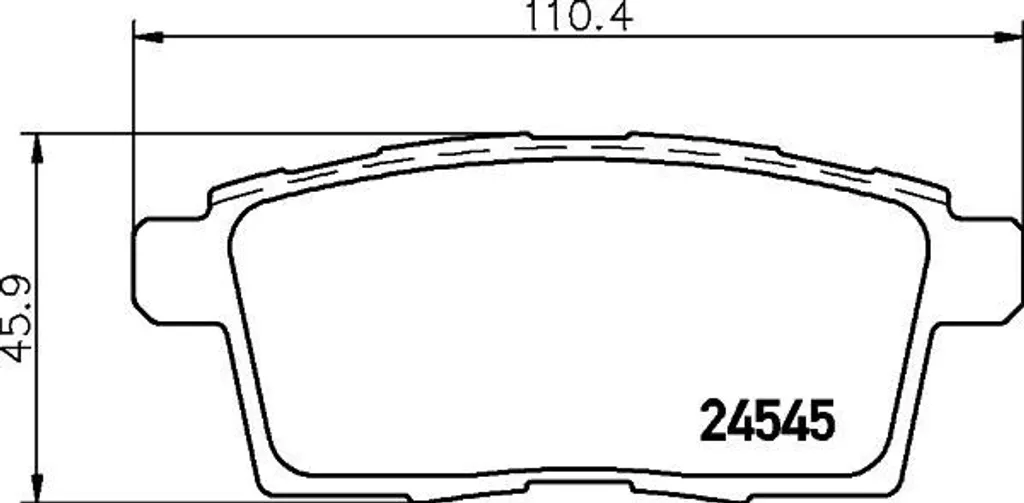 Plaquettes de frein HELLA 8DB 355 013-261 pour CX-7 et CX-9 OE 7T412200AA