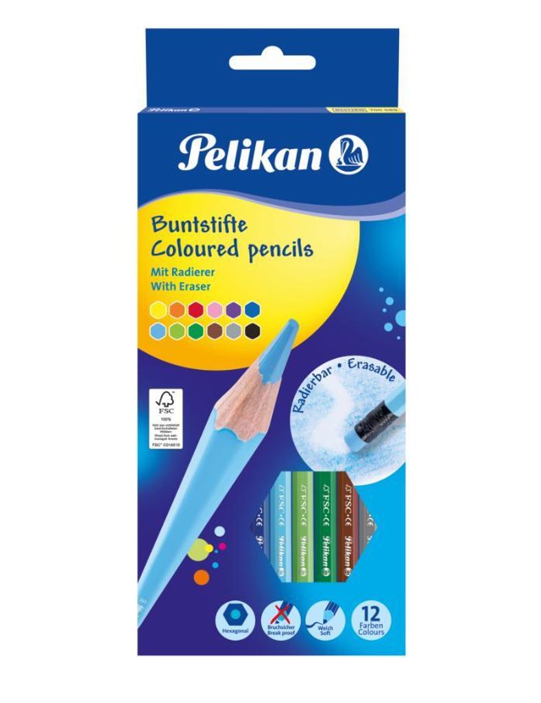 Radierbare Bleistifte 12 Farben Produktbild 