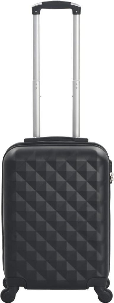 vidaXL Hartschalen-Trolley Schwarz ABS