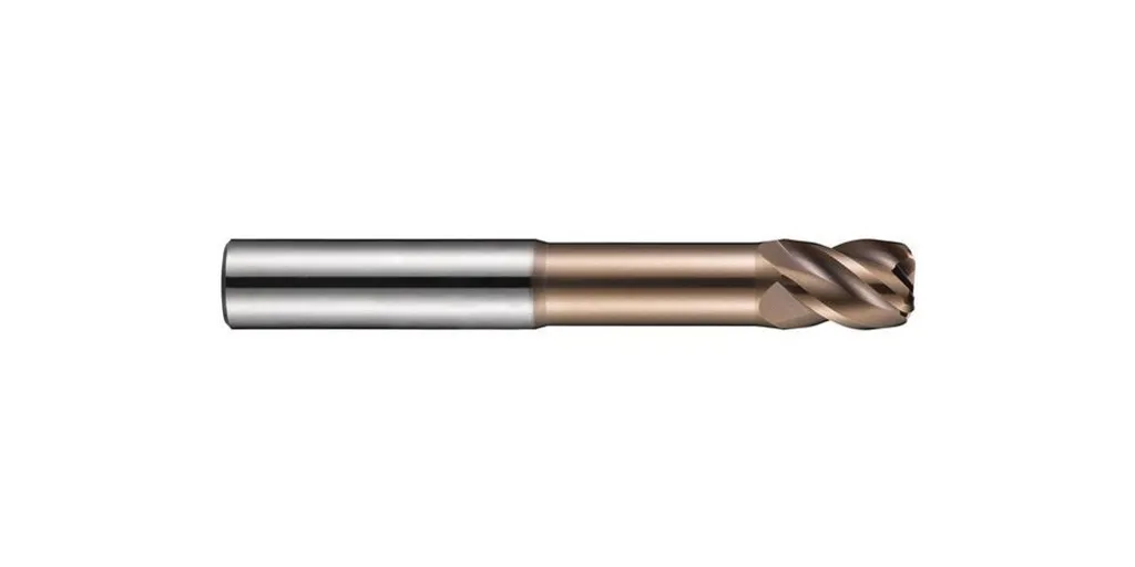 Fraise carbure anti-vibration S524 D.5mm R.0,3mm pour acier dur