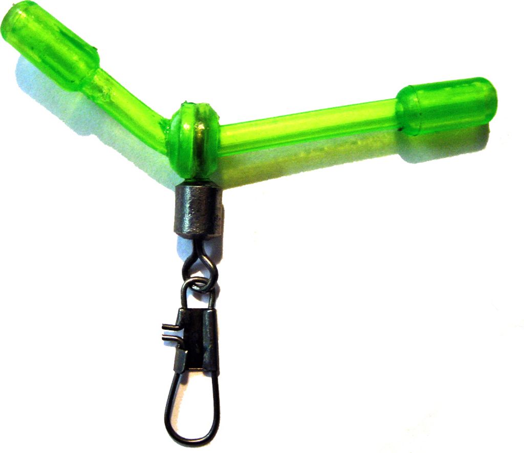 3 Stk Anti Tangle Boom mit Wirbel grün 5cm
