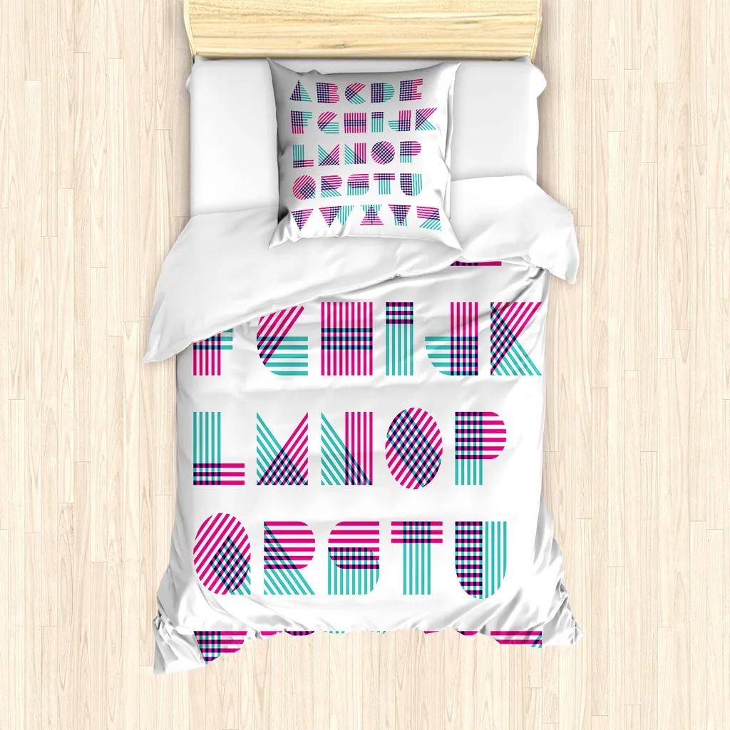 Set Letto Singolo Antiacaro ABAKUHAUS 135x200 Rosa Turchese