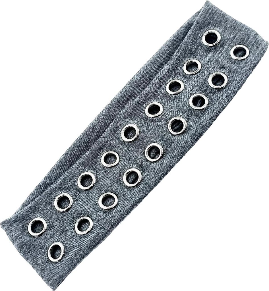 Stirnband Punk Style Rock Air-Eye Decor Haarband Elastische Stoffösen Punk Headwrap Haar-Accessoire