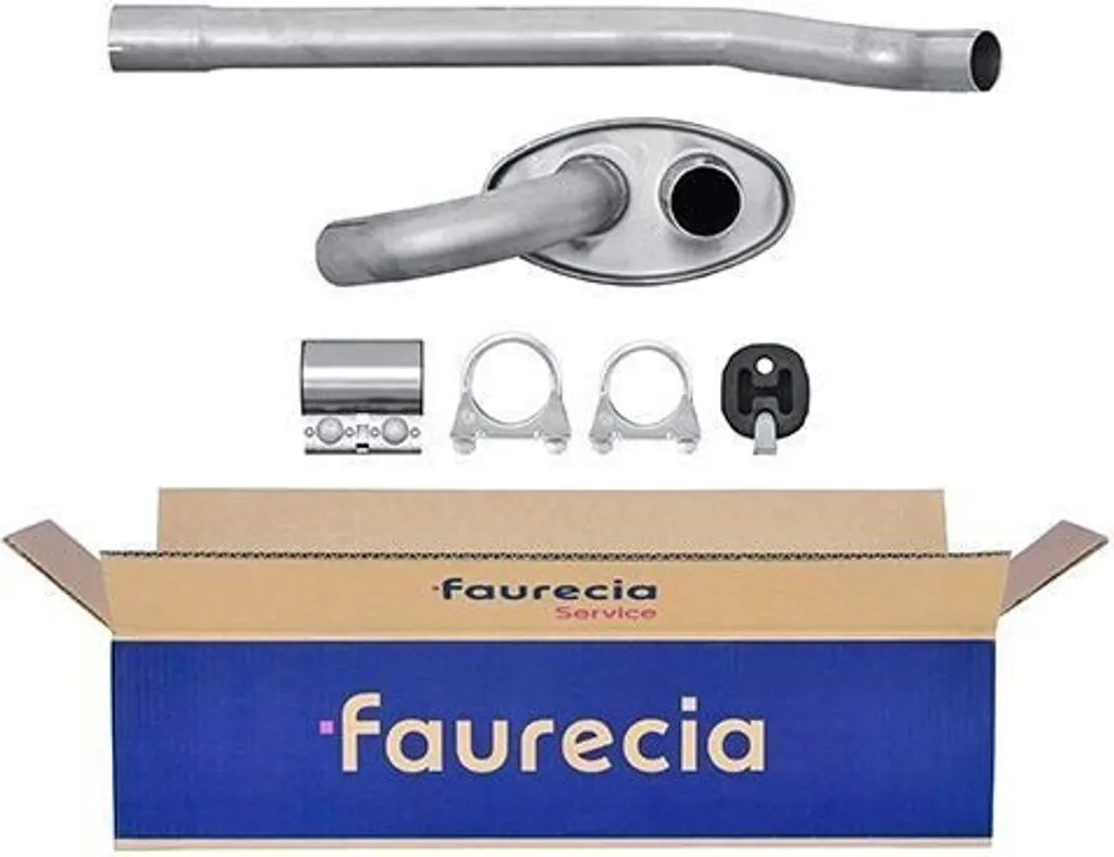 Silencieux central HELLA 8LC 366 023-161 pour Audi A4 8D0253409AB