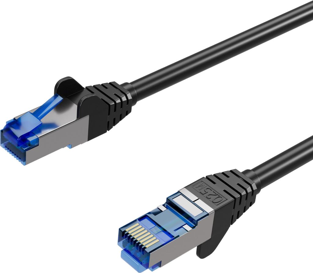 Patchkabel cat6A S/FTP PIMF schwarz 2m