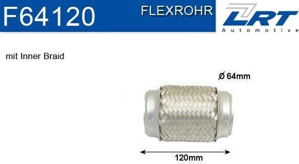 LRT F64120 Flexrohr Abgasanlage Auspuffrohr
