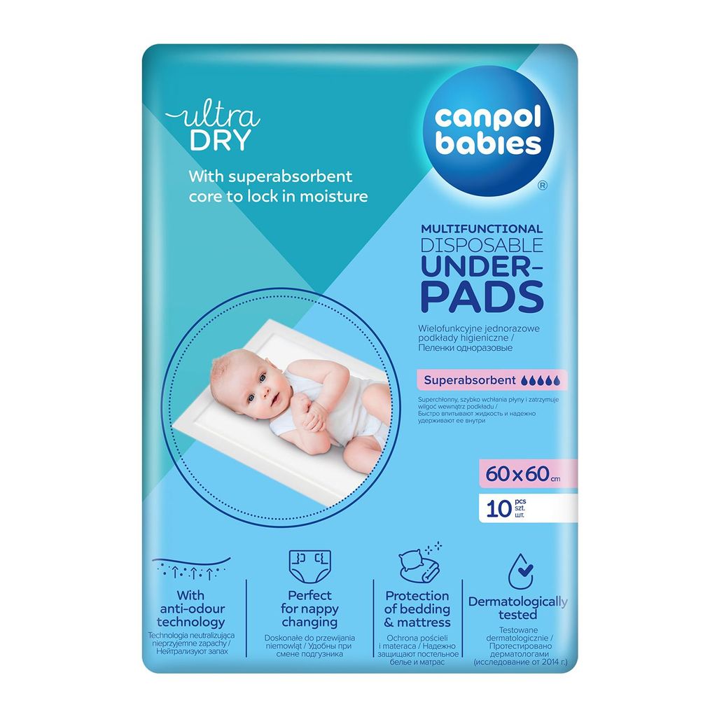Canpol babies Vielzweck Hygienische Unterlagen 60x60 cm mit Produktbild 