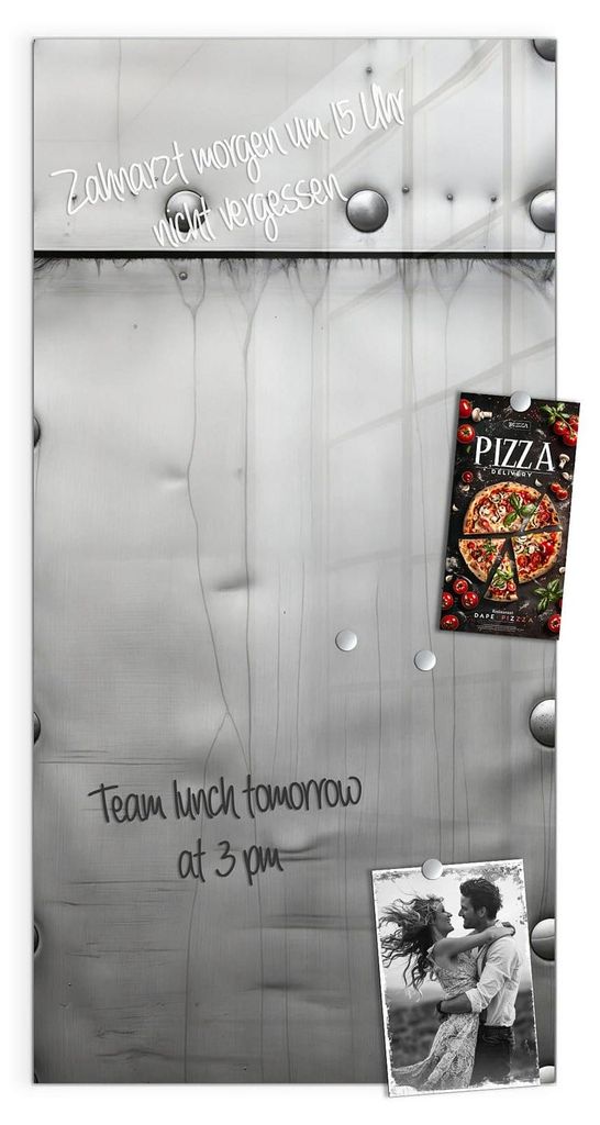 Magnettafel 50x100cm Pinnwand Whiteboard beschreibbar - Produktbild 