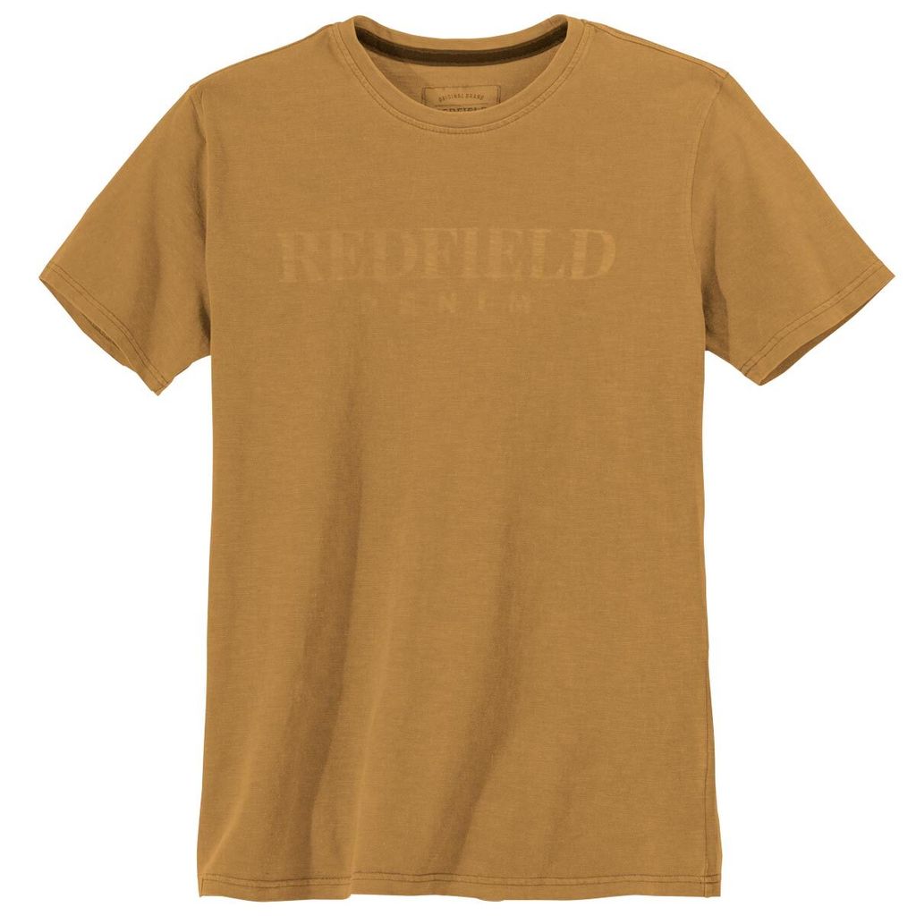 Redfield Vintage Übergrößen T-Shirt senfgelb Print