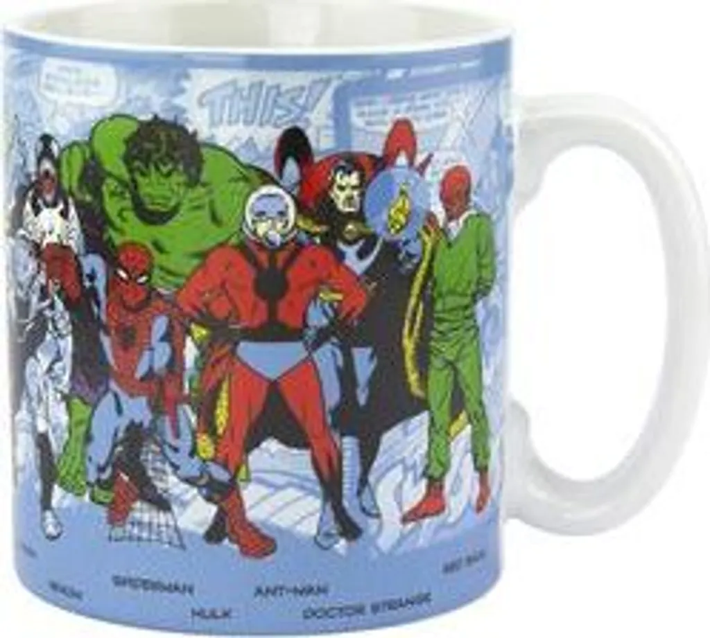 Tasse Marvel Comics Multicolore avec Imprimé Super-Héros Marvel de 33cl - 4