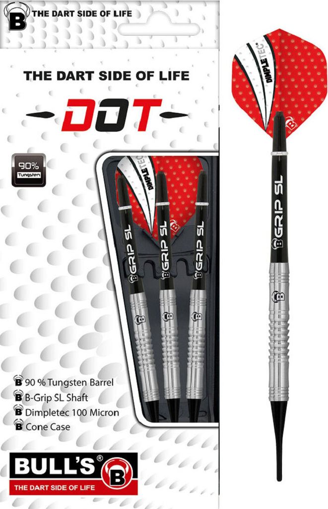 BULL'S Dot D4 90% Tungsten Soft Dart - 18g -- 1 Satz