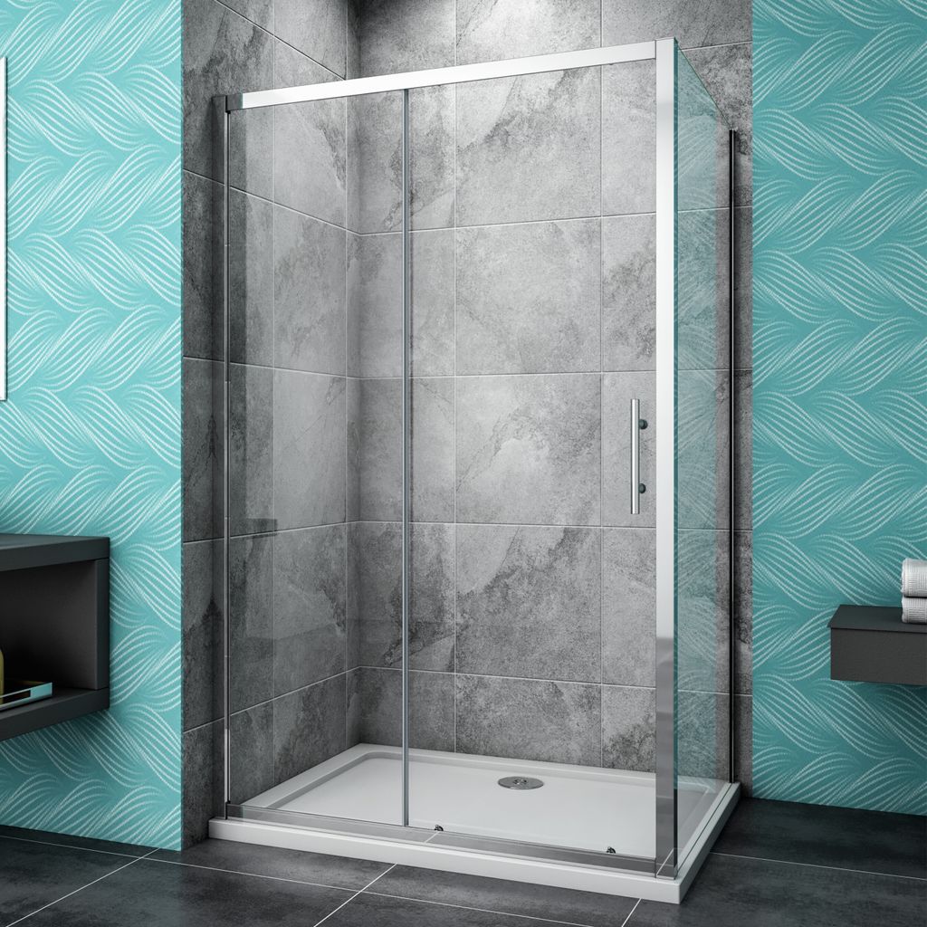 110x70cm 190cm hoch Duschabtrennung Duschwand Dusche Schiebetür Nischentür Duschkabine