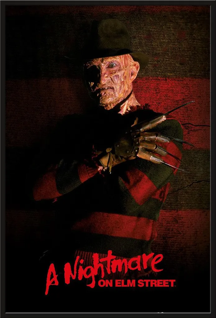 Cadre Shinsuke avec Affiche Freddy Krueger - Vitre Acrylique et Cadre Noir