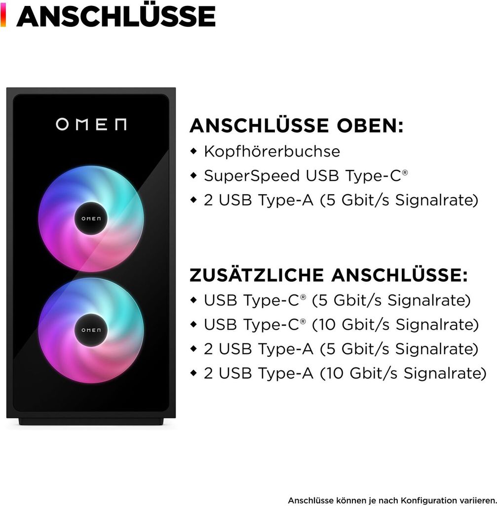 HP OMEN 35L Gaming Desktop GT16-0170ng PC - Intel Core Ultra 7 - 265K - 32 GB - DDR5-SDRAM