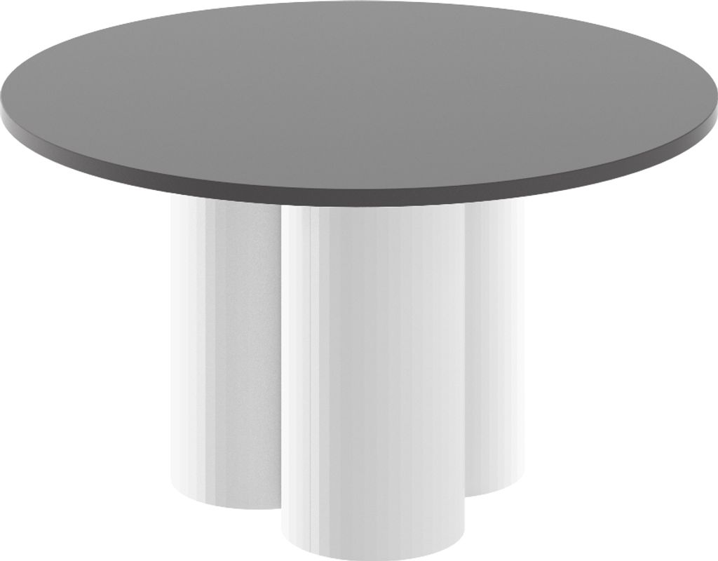 Design Couchtisch HRE-222 rund Hochglanz Wohnzimmer Tisch 80 x 50 cm