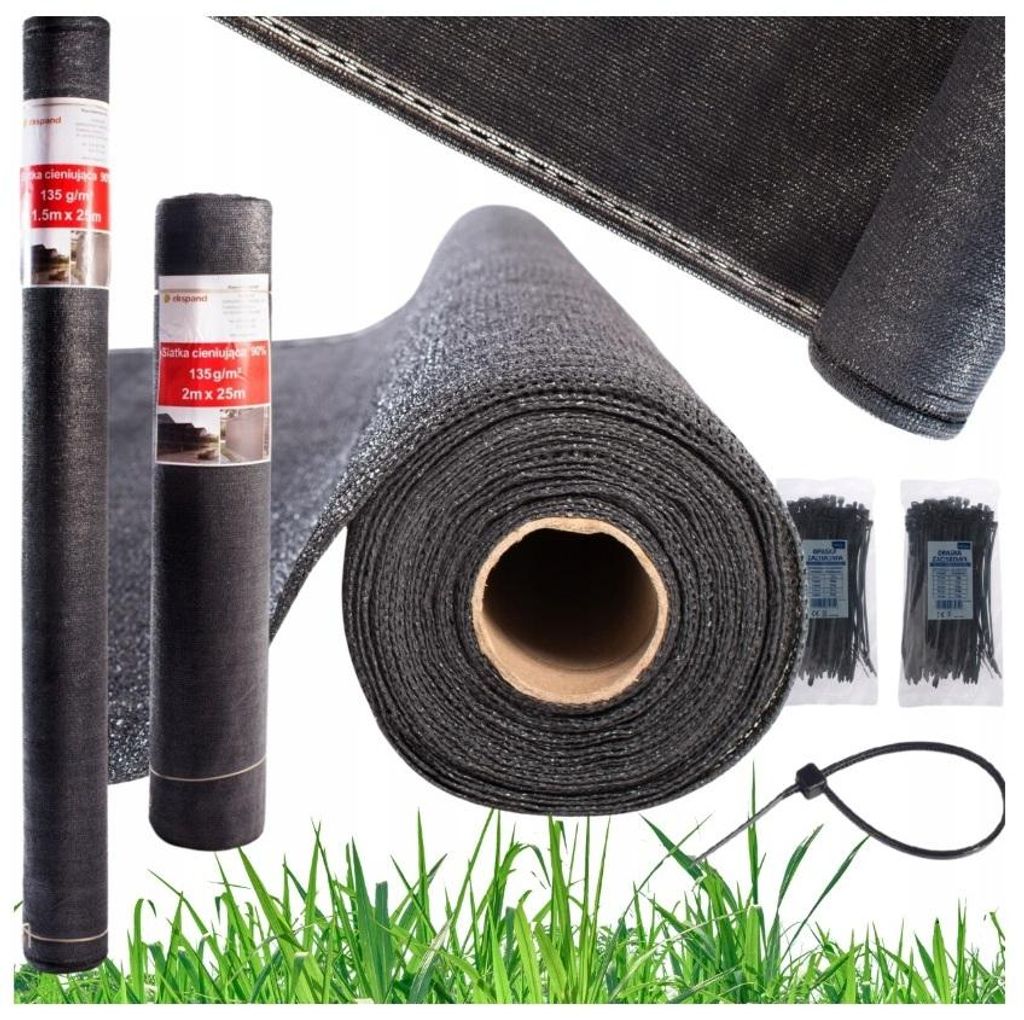 Sichtschutz UV - Zaunnetz 1,5x25m - Sonnenschutznetz 90% - Produktbild 