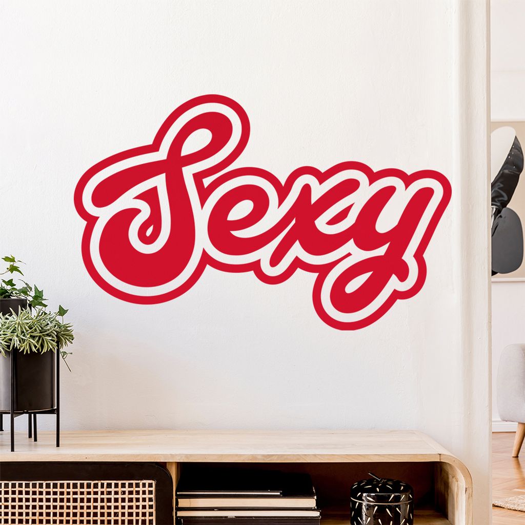 Sexy Sexappeal Ausstrahlung Wandtattoo Wandaufkleber Wall Sticker - Dekoration, Küche, Wohnzimmer, Schlafzimmer, Badezimmer