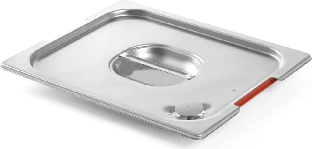Coperchio GN 1/2 HENDI in Acciaio Inox con Bordo in Silicone Ermetico