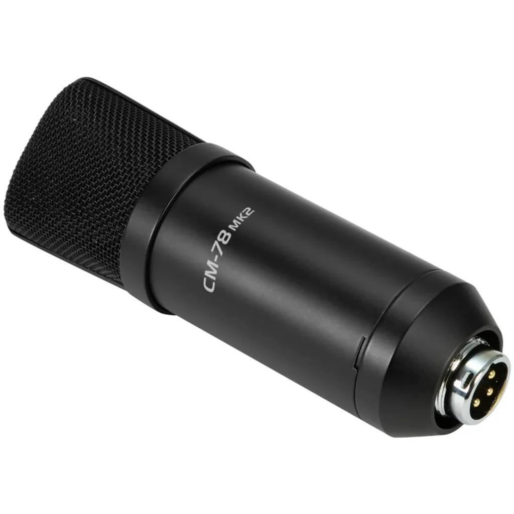 Microphone de Studio à Condensateur Omnitronic CM-78MK2 Cardioïde Or - 4