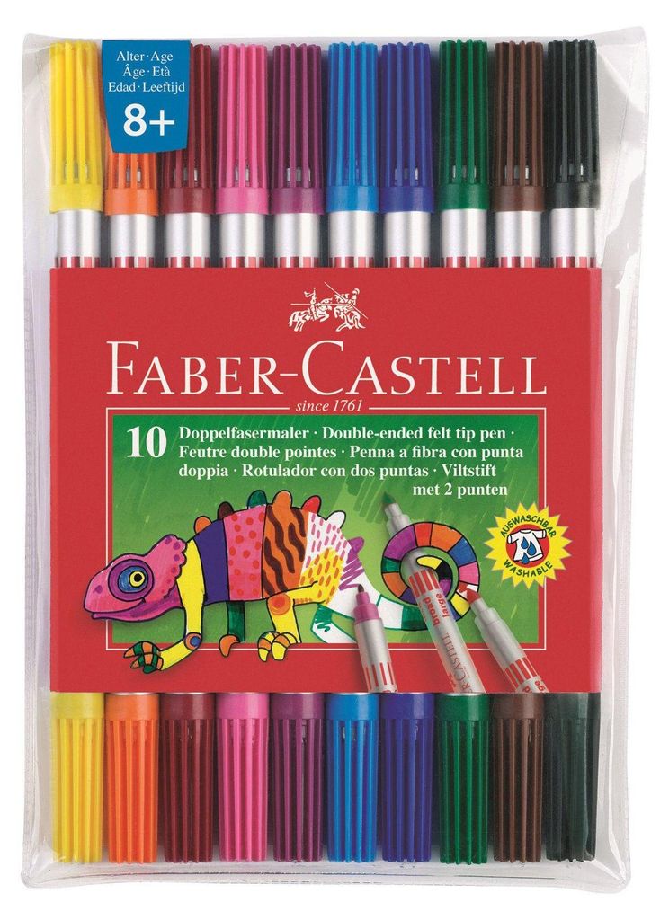 FABER-CASTELL Doppelfasermaler 10er Etui Obrázok produktu 