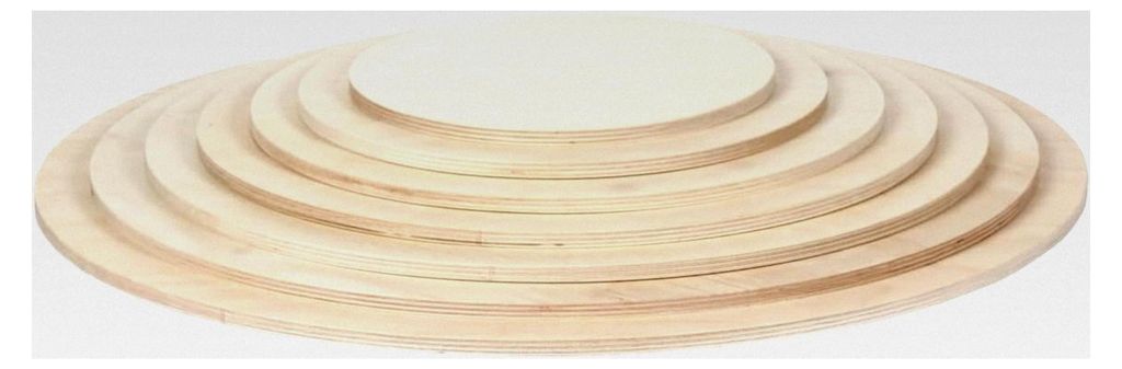 Rundes Pizzabrett aus Birkenholz, Flammkuchen- und Zwiebelkuchenbrett, Brettgröße: Ø 40 cm