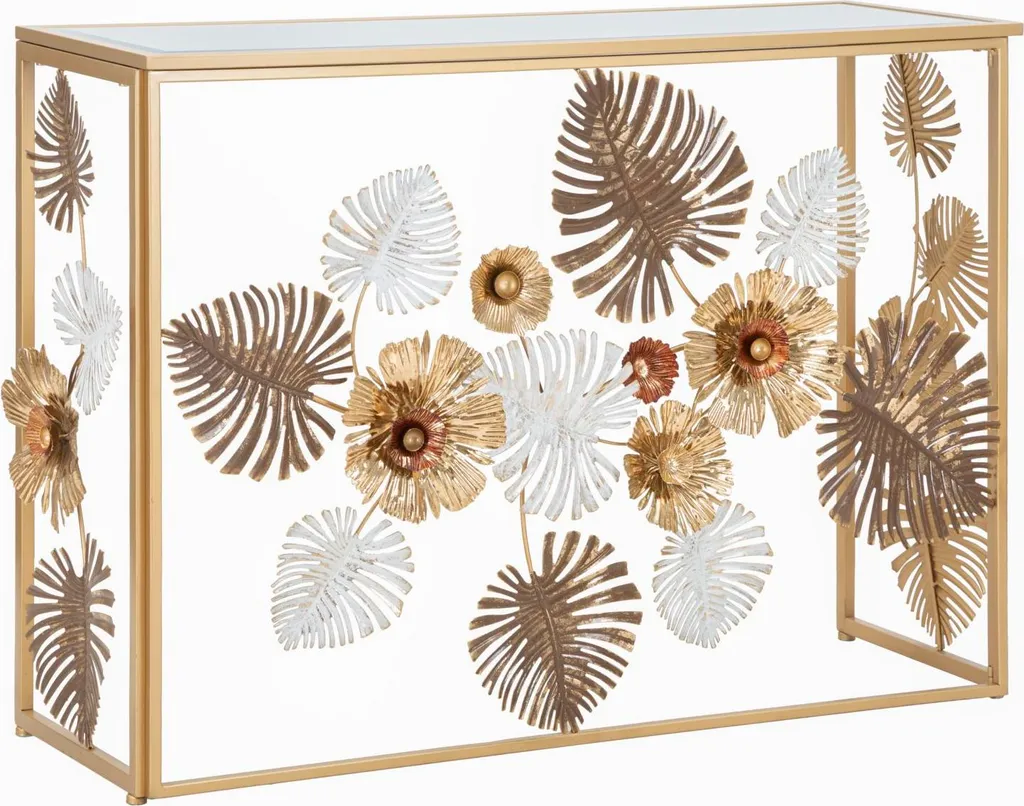 Aménager une entrée chic avec la console moderne 3D GLAM FLORIS 110cm