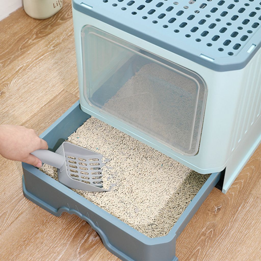 Katzentoilette Katzenklo mit ausziehbarer Schale,faltbar Produktbild 3