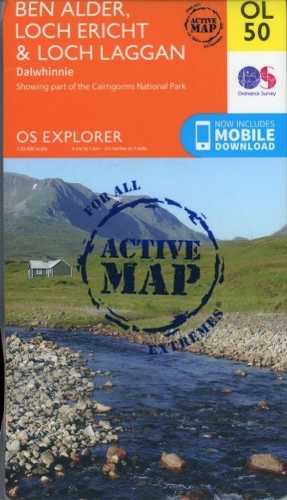 Ben Alder, Loch Ericht & Loch Laggan 1 : 25 000