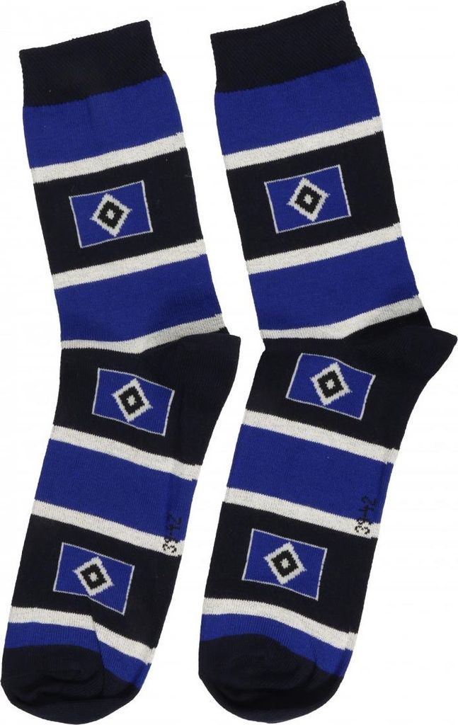 Hamburger SV HSV Socken gestreift Gr. 39-42 Produktbild 