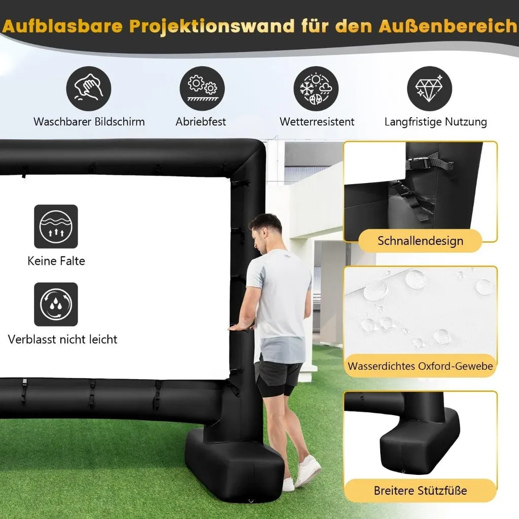 Écran de projection gonflable 116" 4K HD double face CineAir - 4