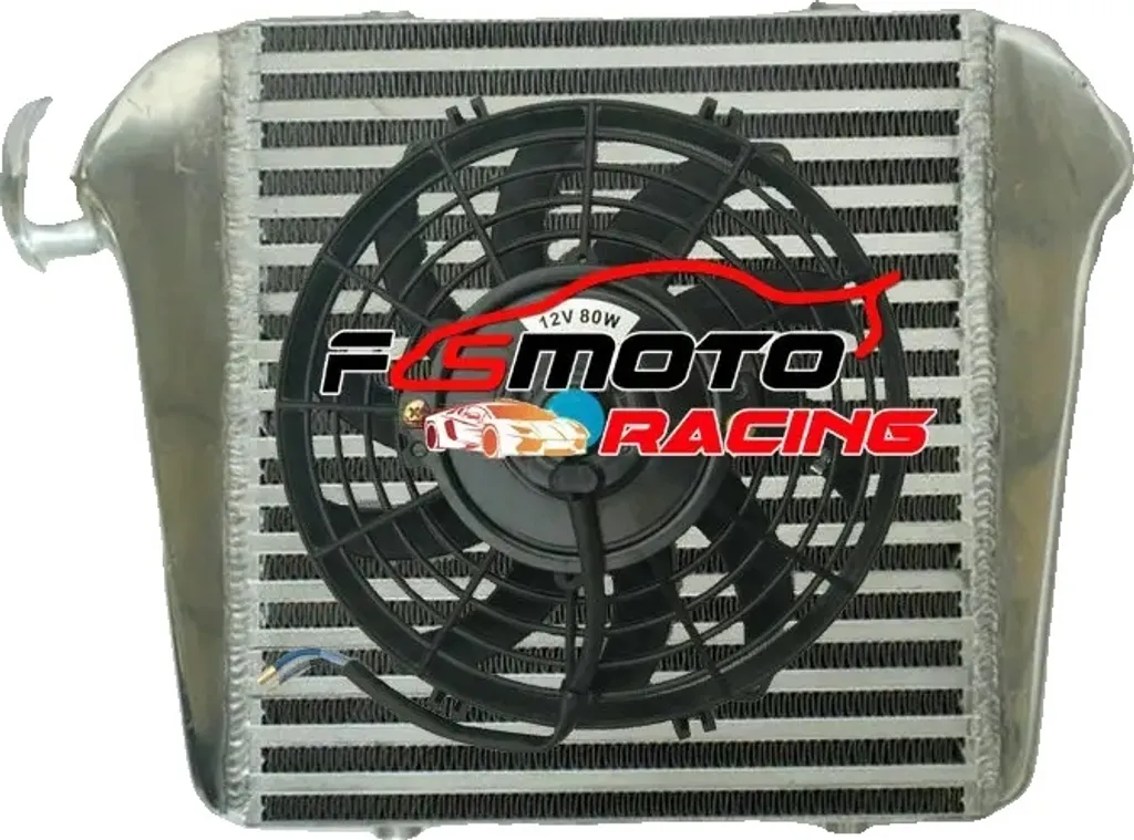 Refroidisseur d'air de suralimentation Φ76mm en aluminium avec hélice