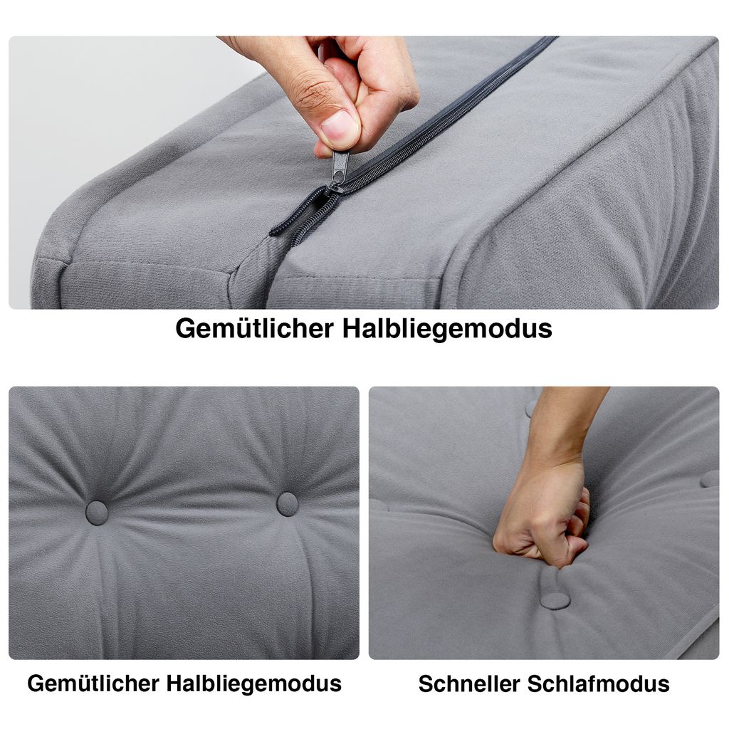 COMHOMA Relaxsessel Bodensofa Klappbar Bodensessel mit Produktbild 7