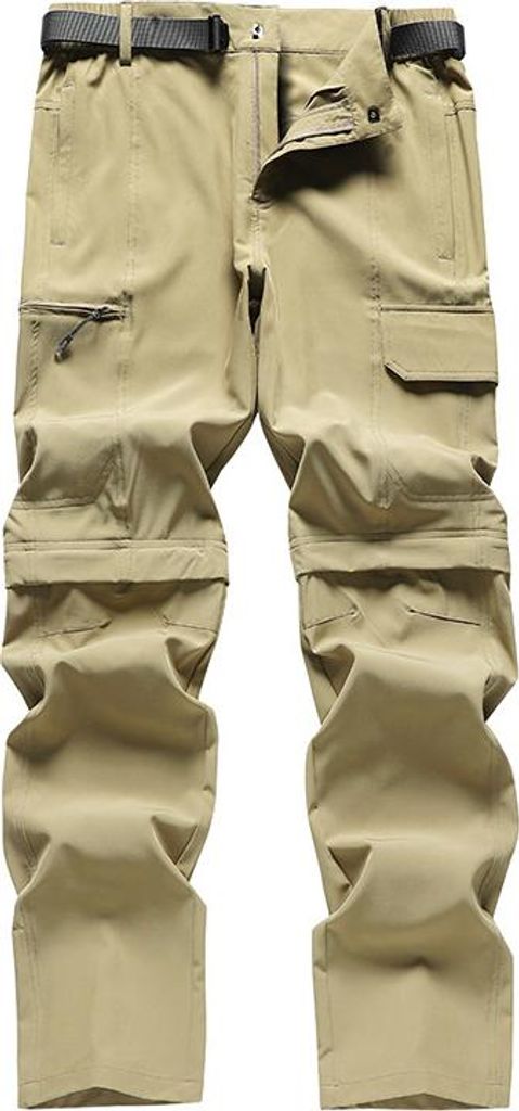 Sommer neue schnell trocknende Hose Herren Outdoor-Sport wasserdicht atmungsaktiv schnell trocknende Hose Angriff Hose lose abnehmbar in Shorts Kha...