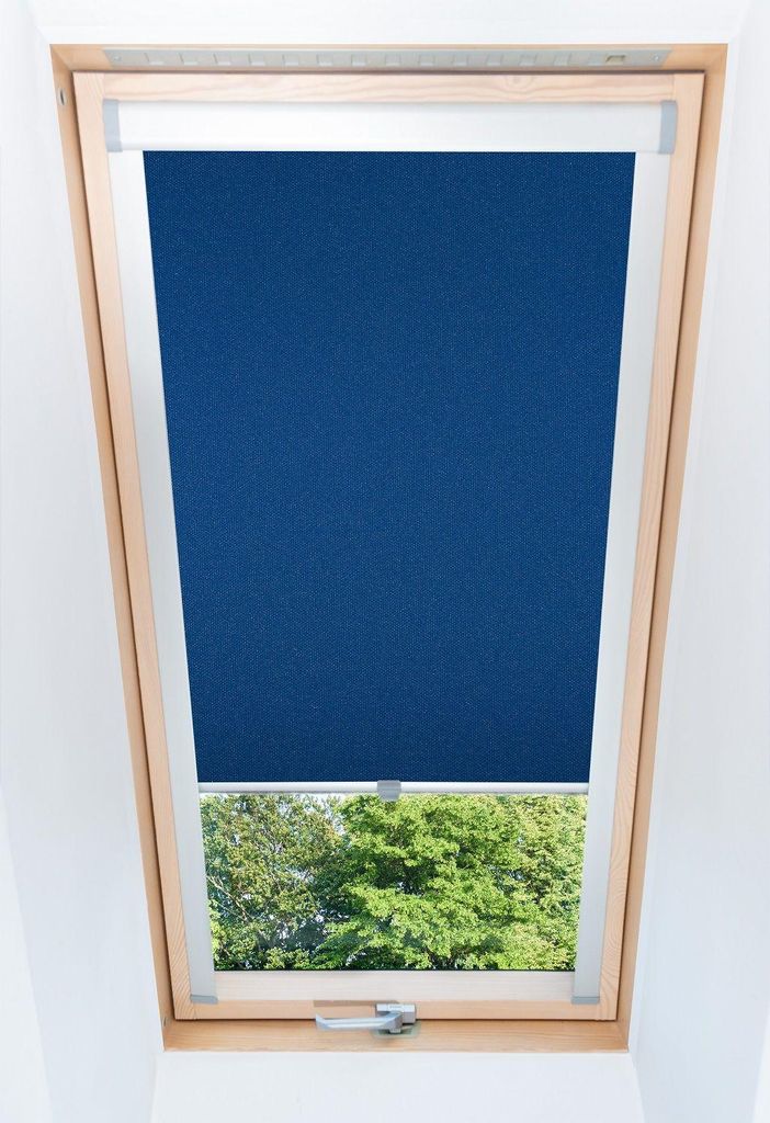 Dachfensterrollo Thermo verdunkelnd passend für Velux 021 (Baujahr 1972-2022) Blau