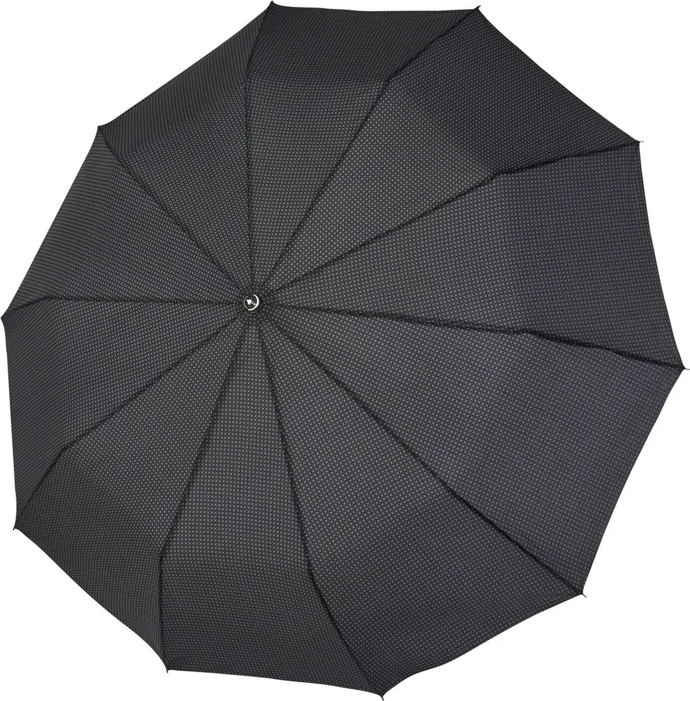 Doppler Fiber Magic Ombrello Automatico Duomatic - Nero E Bianco, 96cm Di Diametro