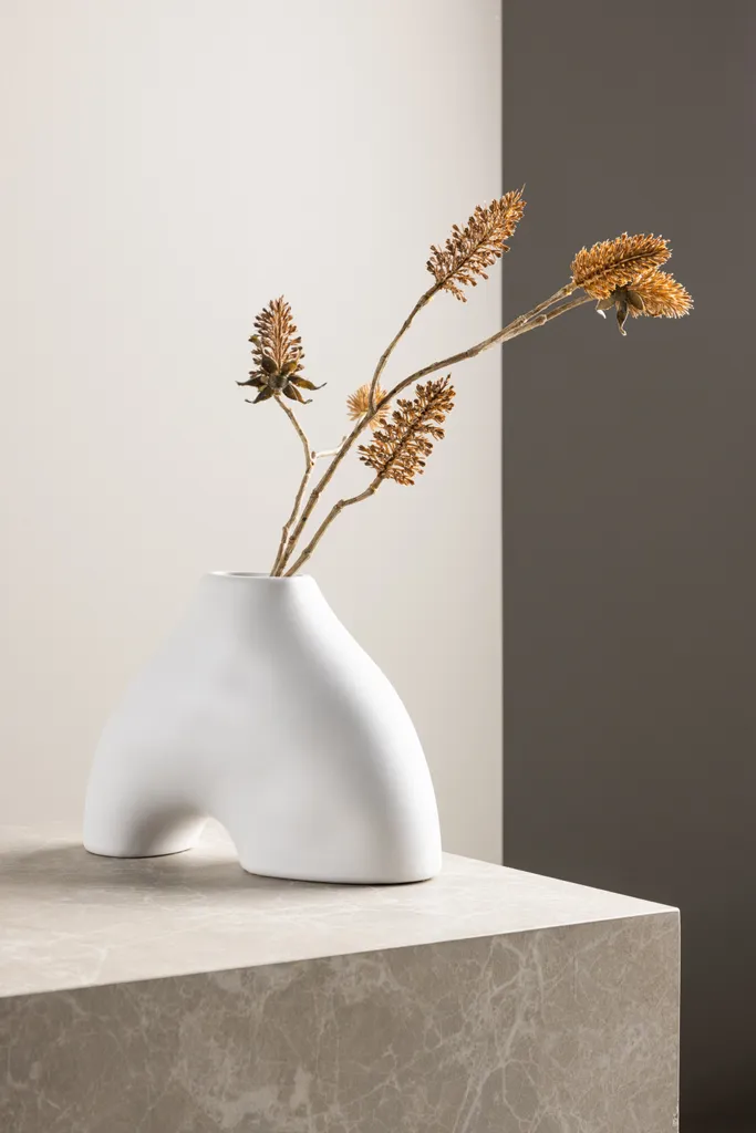 Vase blanc Kento Venture Design - Finition mate et forme épurée chic - 8