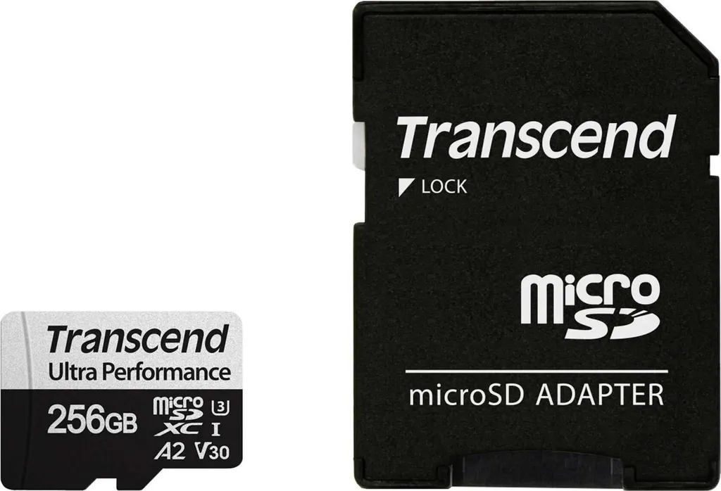 Libérez de l'espace avec la MicroSD Transcend 256GB UHS-I haute capacité