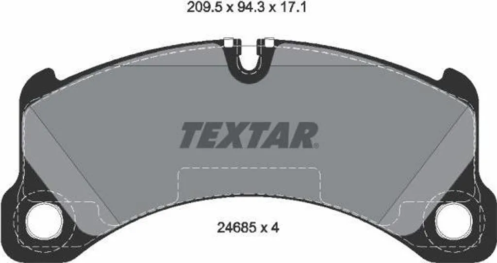 Plaquettes de frein OE 95835193930 performance Textar 2468501 durable