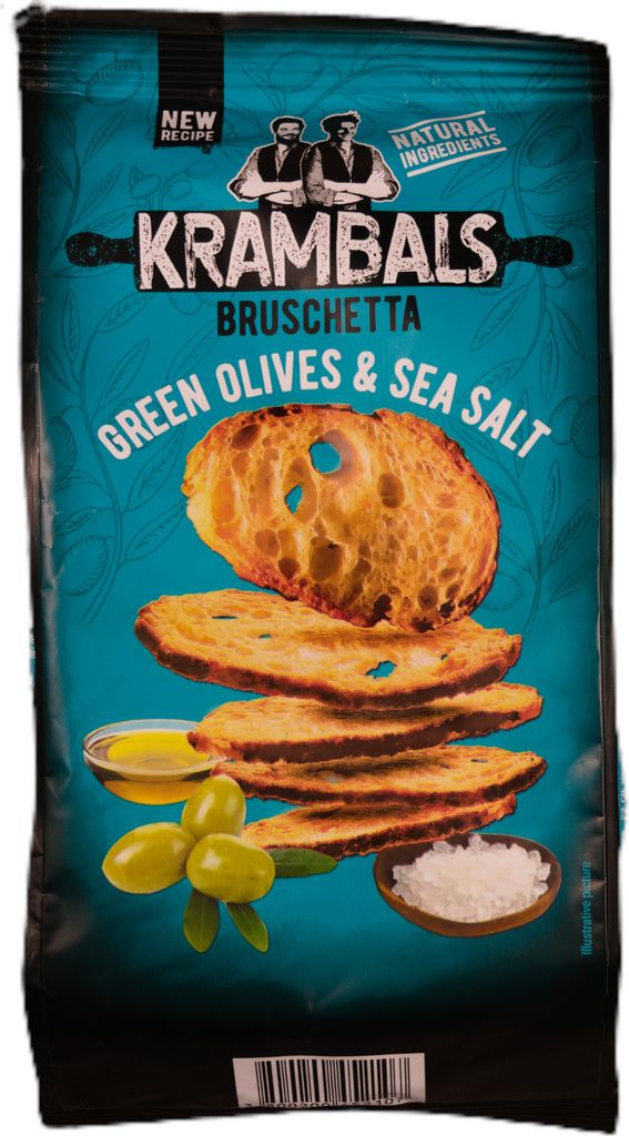 Krambals Bruschetta Brotchips se zelenými olivami a mořskou Obrázek produktu 