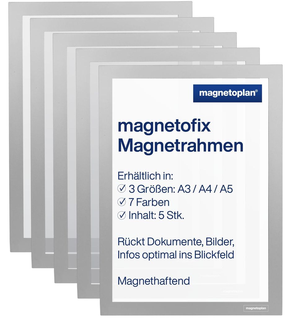 Magnetrahmen silber A4 - Bürokleinmaterial Produktbild 