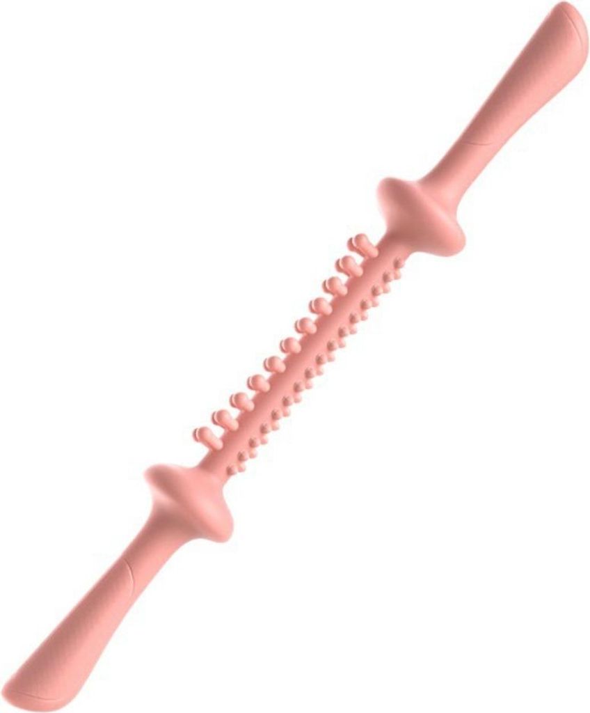 INF Multifunktionaler Soft Gel Massagestab für Nacken, Schultern und Beine Rosa