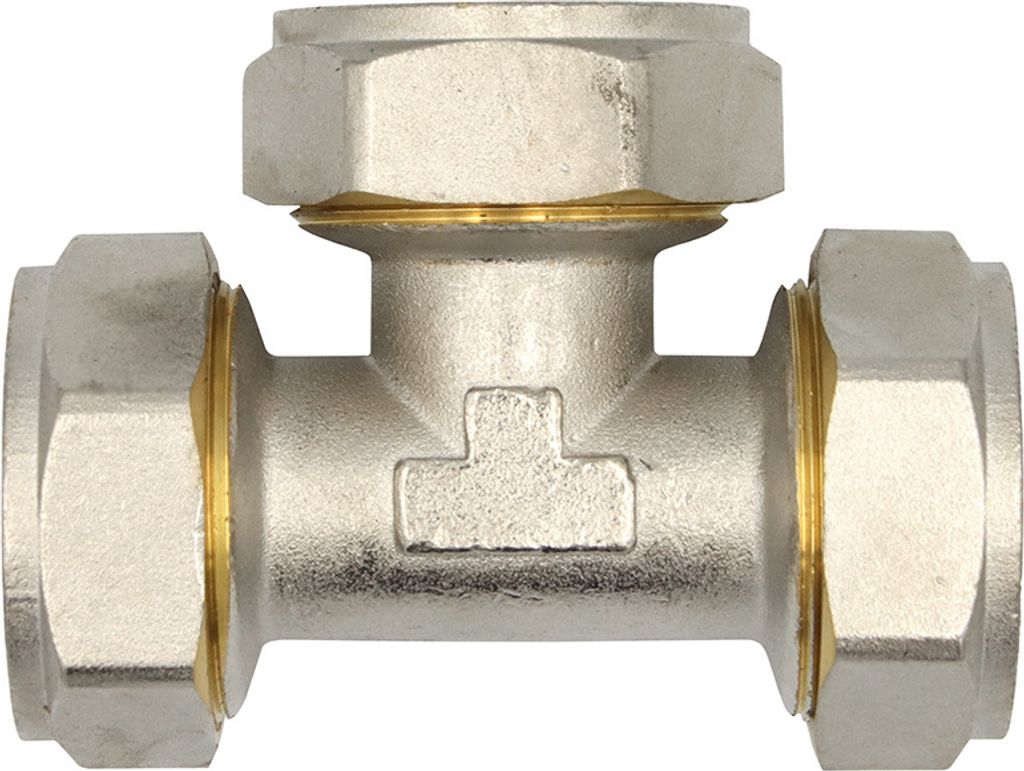 Klemmring Schraubfitting T-Stück 32x3 mm Mehrschichtverbundrohr