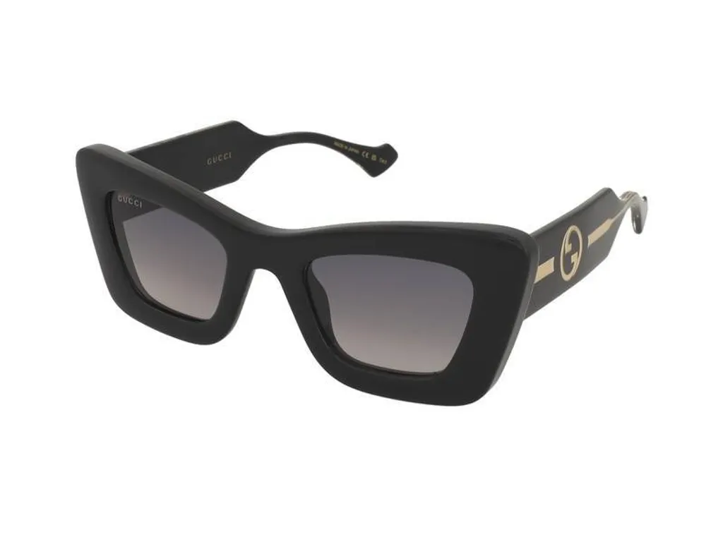 Lunettes de soleil Gucci GG1552S 001 Noir Verre 49 mm Look Luxe
