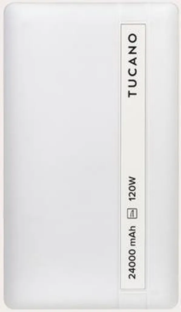 Powerbank Laptop Blanche 24000mAh Tucano Charge Rapide Intelligente