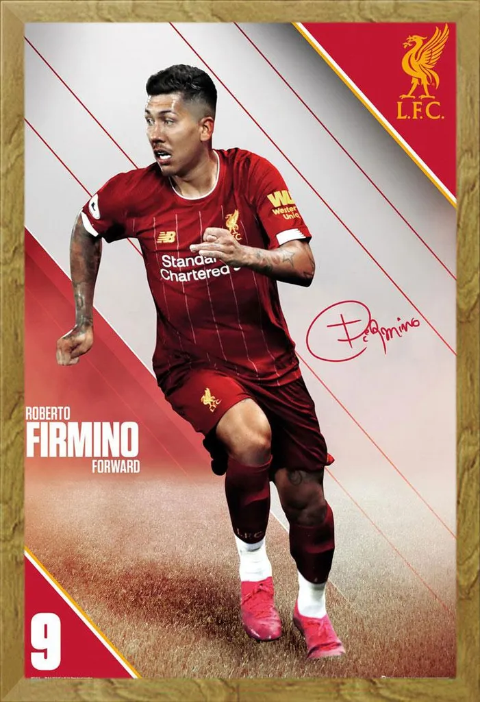 Memorabilia Liverpool Firmino 19/20 - Cornice Shinsuke Rovere MDF LFC